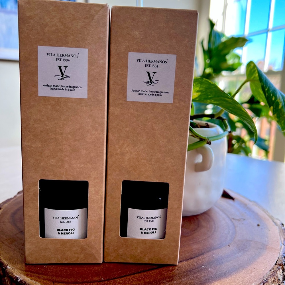 Reed Diffuser Apothecary Black Fig & Neroli -set of two